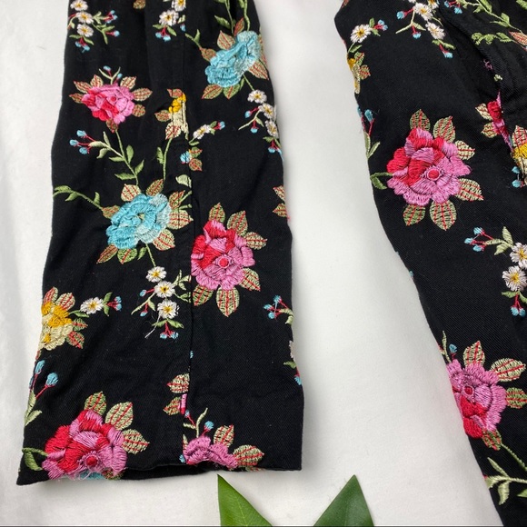 Johnny Was Heavily Floral Embroidered Long Jacket - Picture 8 of 8